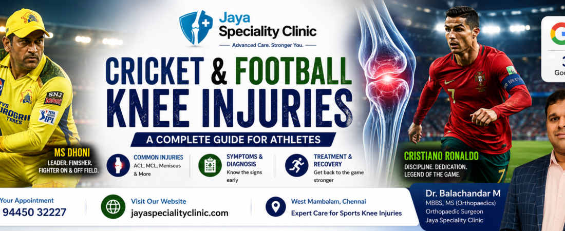 Cricket and Football Knee Injuries: A Complete Guide for Athletes